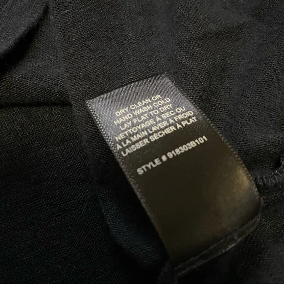 Rebecca Taylor navy blue sheer silk sleeve linen top - Picture 13 of 13